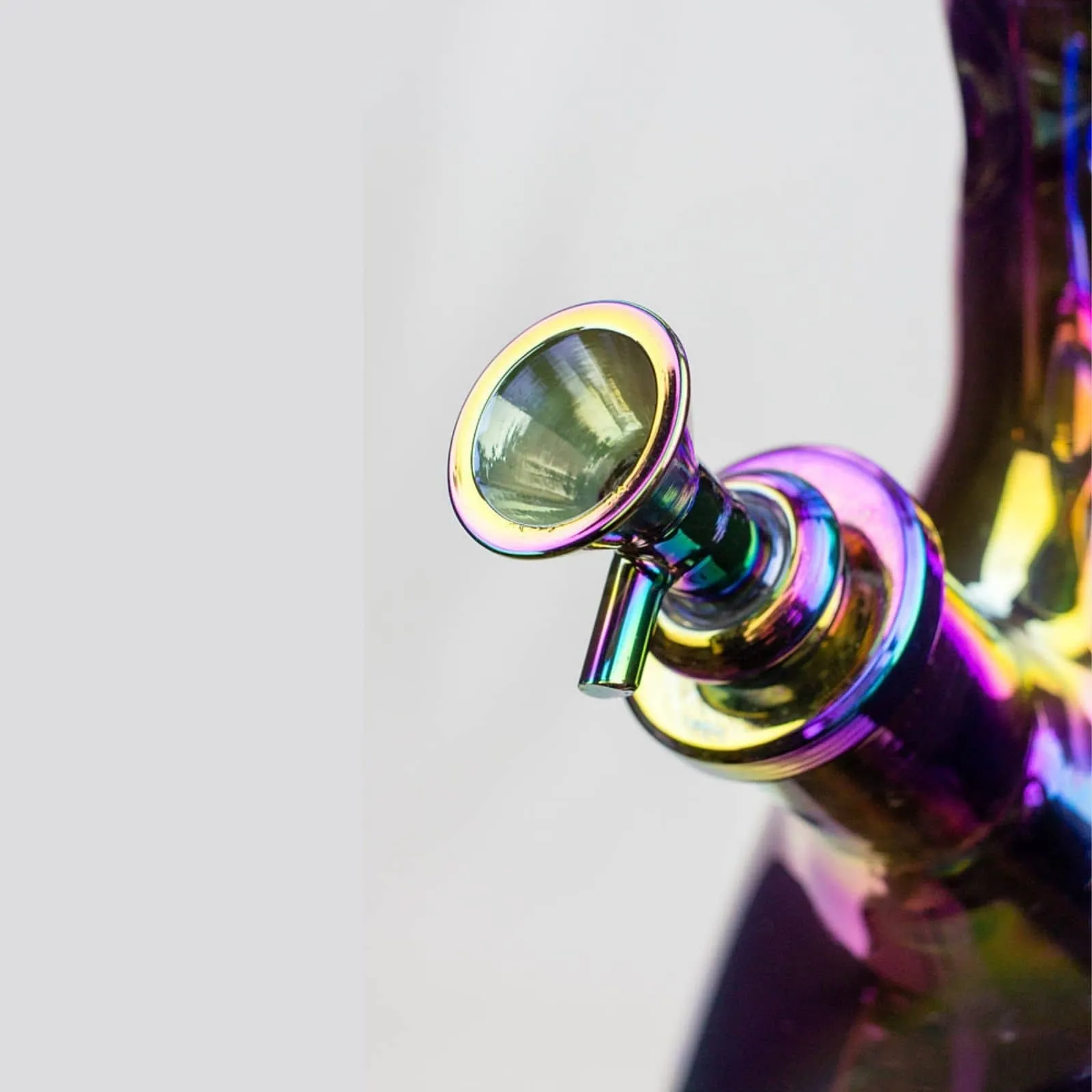 18" Infyniti Snowflake 7 mm Metallic Glass Water Bong