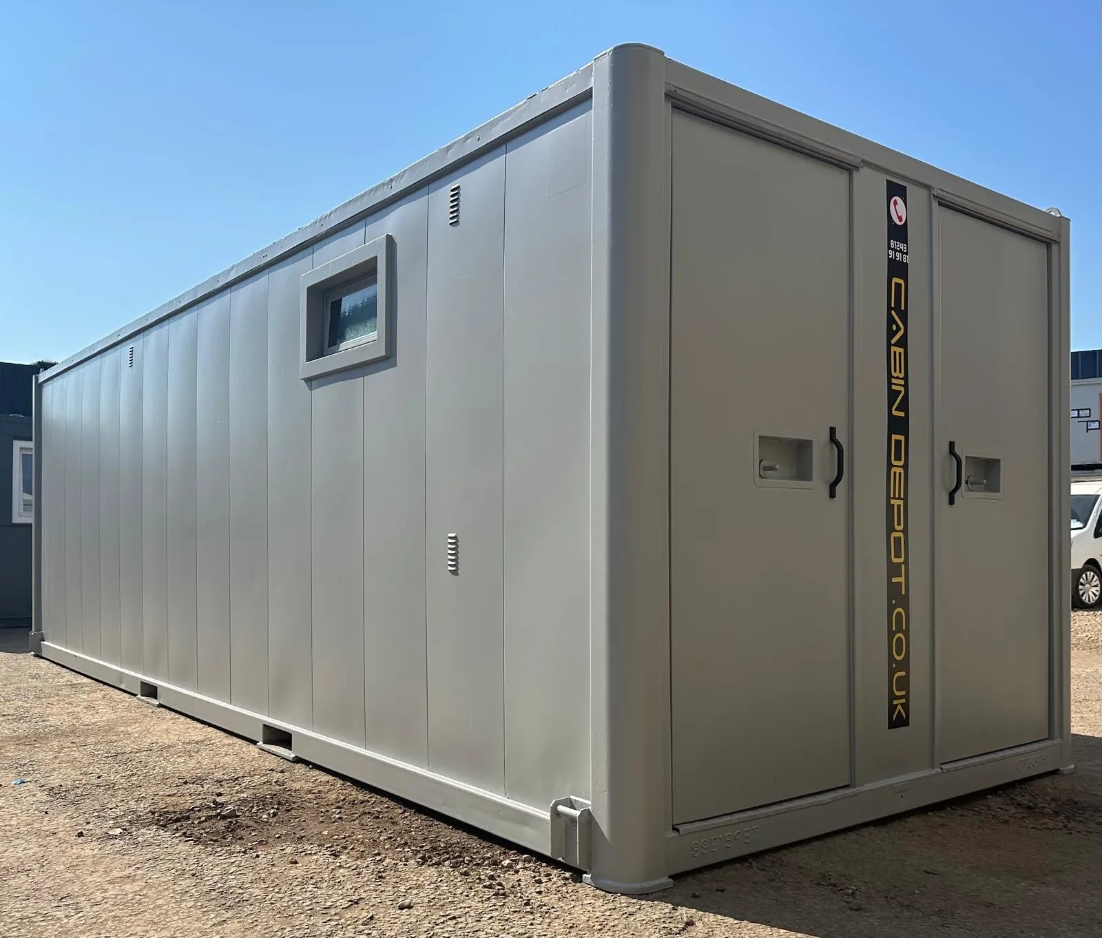 25x9ft | Static Welfare Unit | Office, Toilet, Canteen, Drying Room & Generator 6KVA | Welfare | Anti-Vandal | No 1231