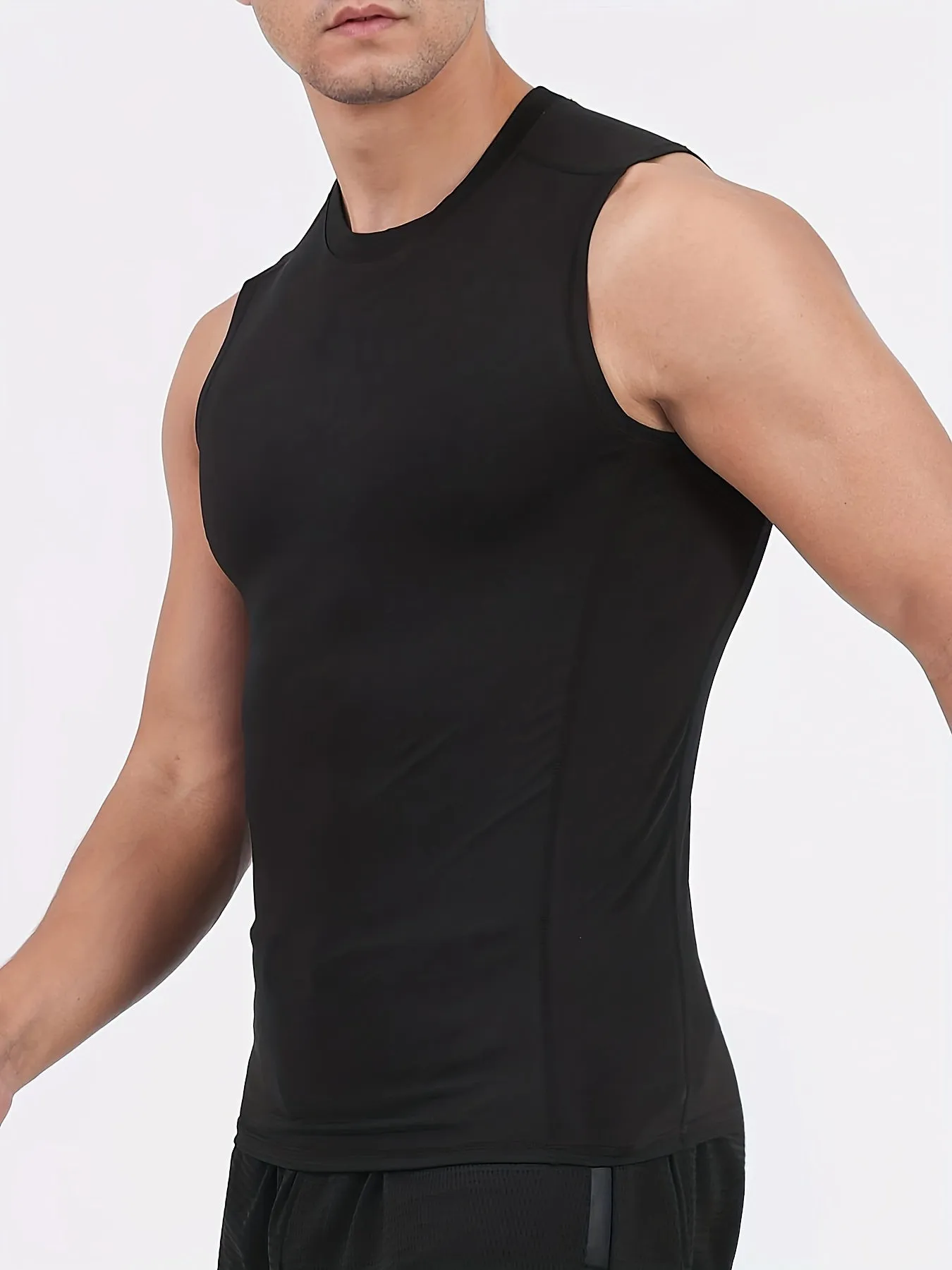 5Pack Mens Compression Sleeveless Workout Tank Tops
