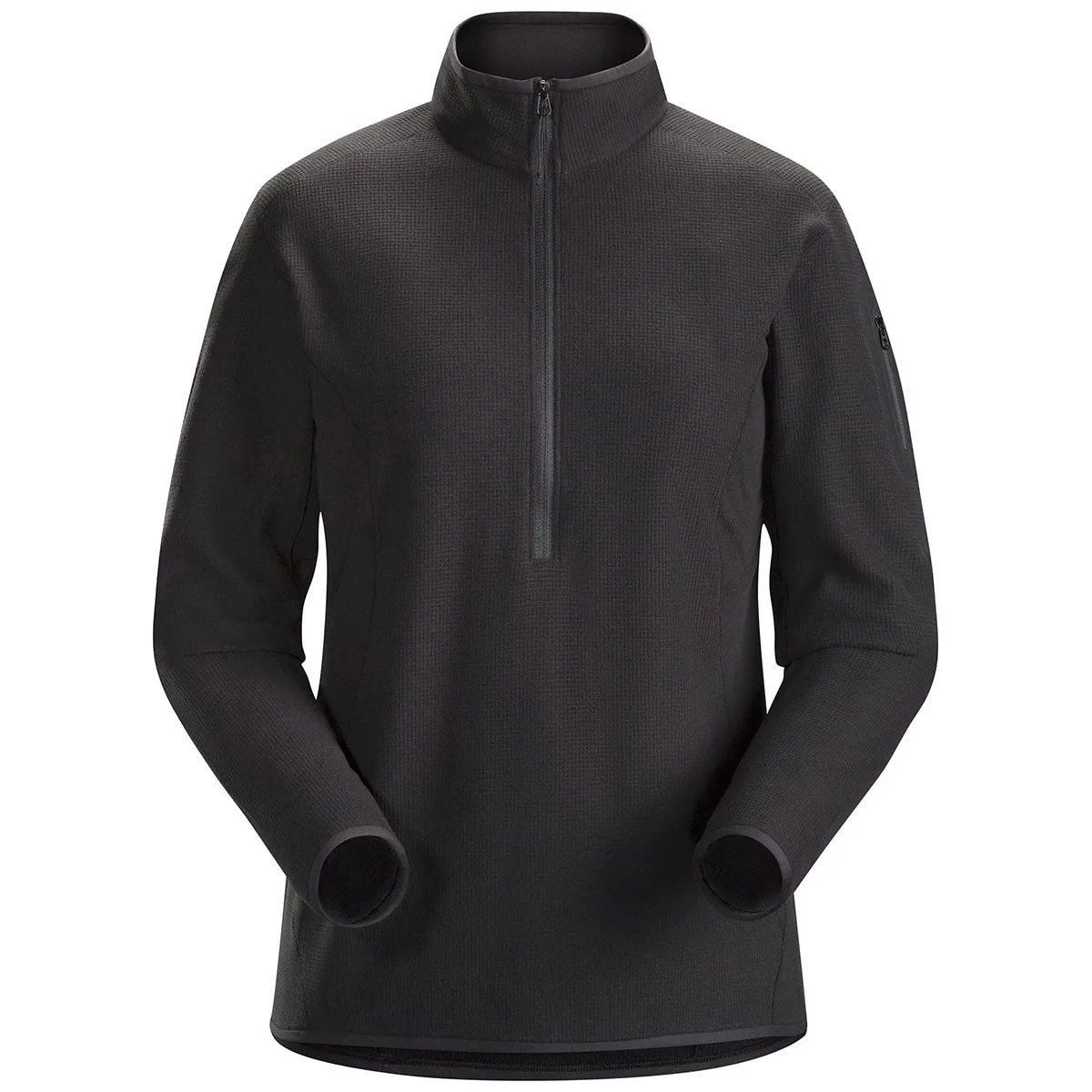 Arc'teryx Women's Black Delta Lightweight Zip Neck