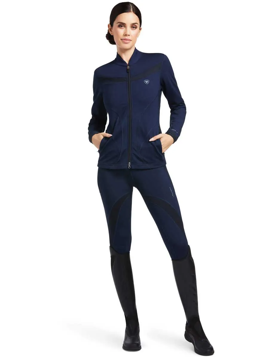 ARIAT Ascent Full Zip Sweatshirt - Womens - Navy