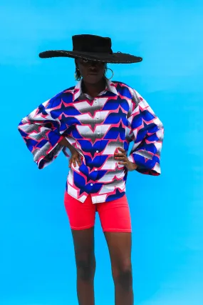 Big Blouse - Blue Wings