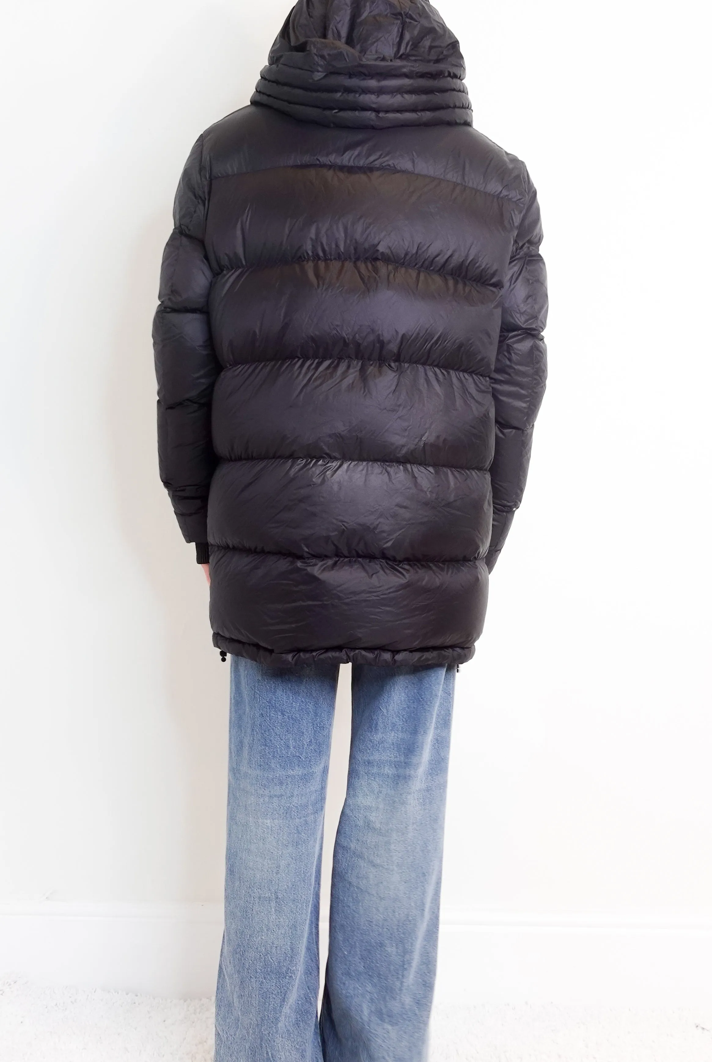 Black Parka coat RRP £450
