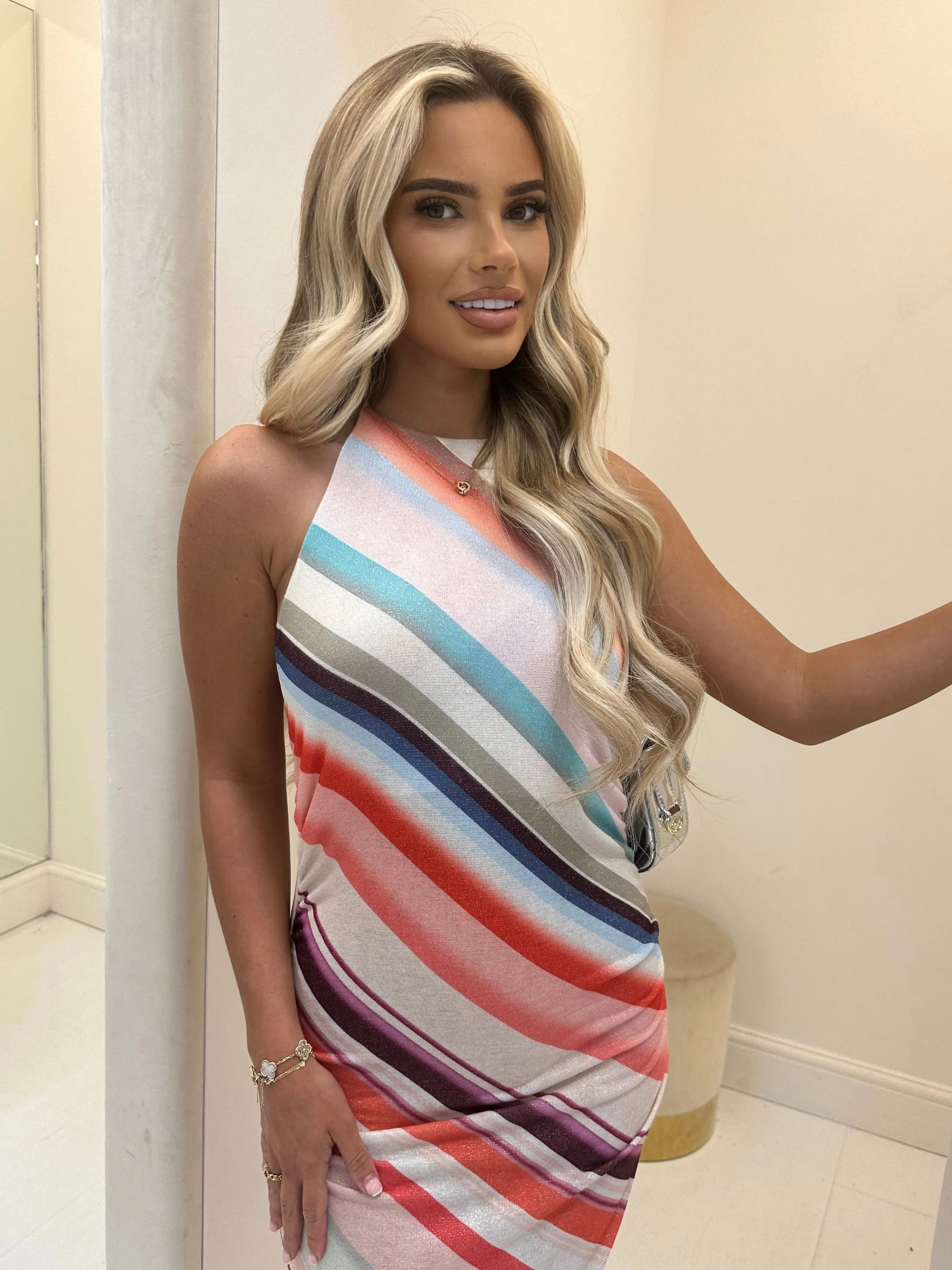 CAROLINA STRIPE MAXI DRESS