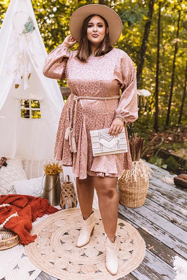 Catch My Gaze Leopard Dress Curves