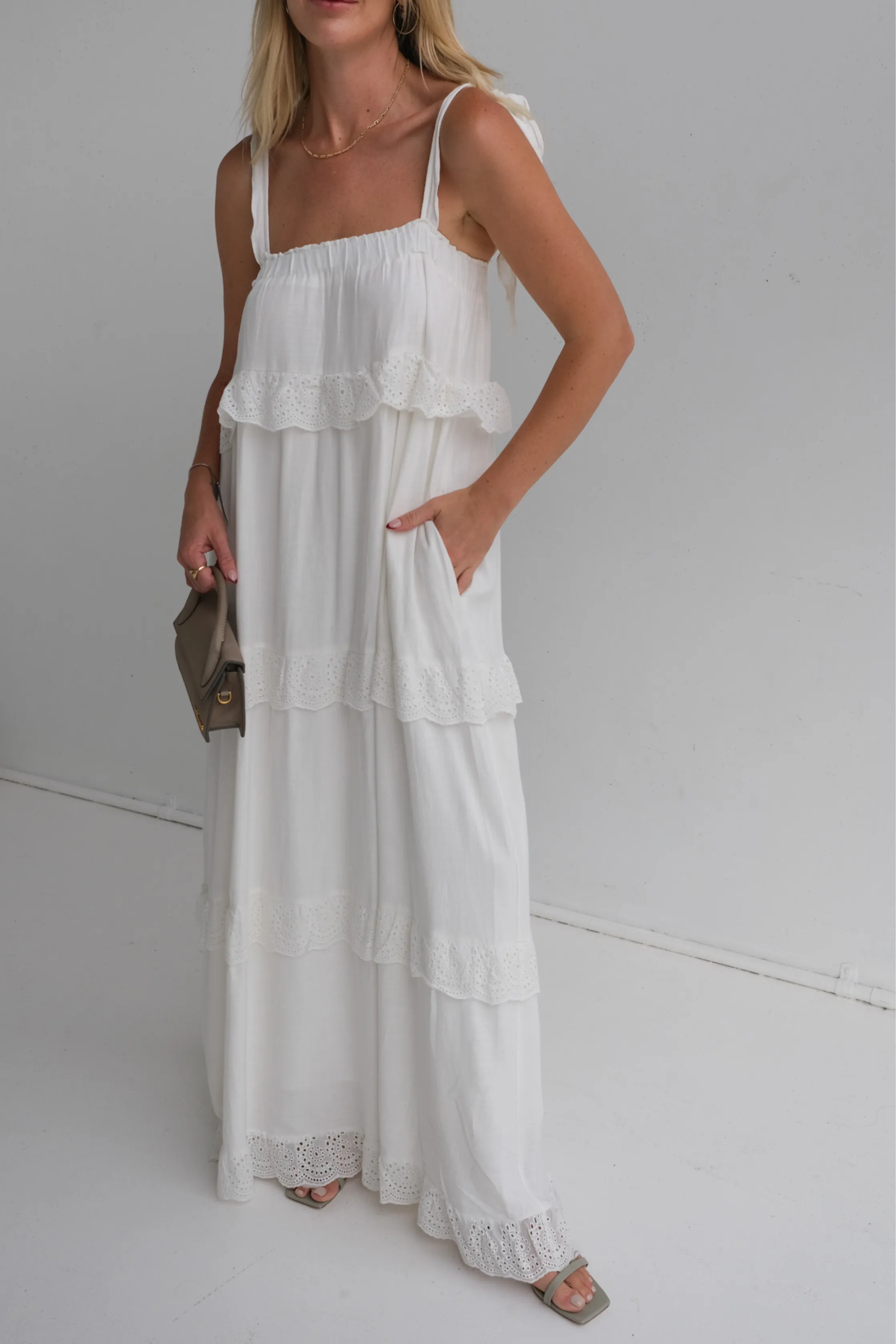 CHANTELLE MAXI DRESS - White