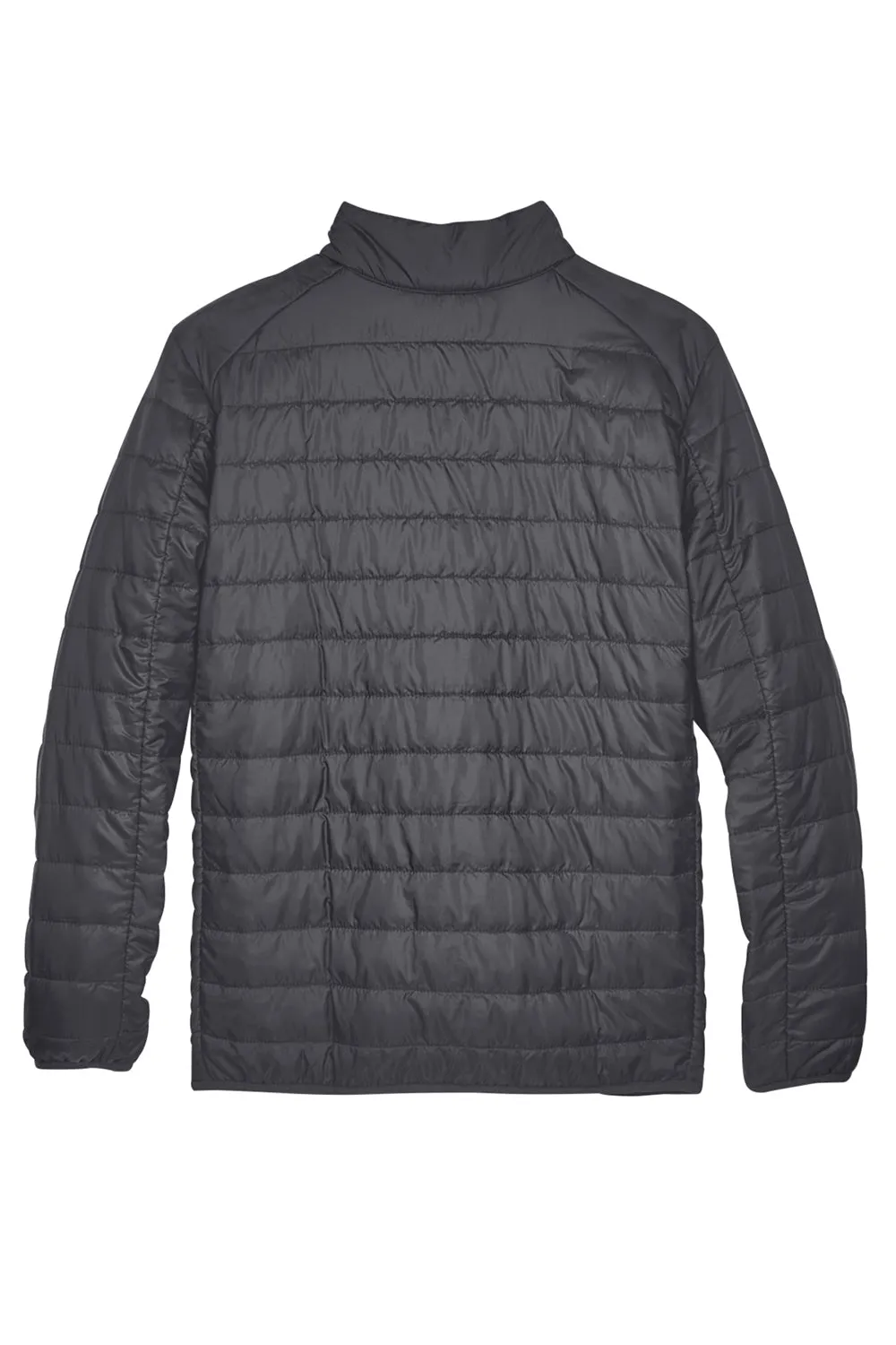 Core 365 Mens Prevail Packable Puffer Water Resistant Full Zip Jacket - Carbon Grey