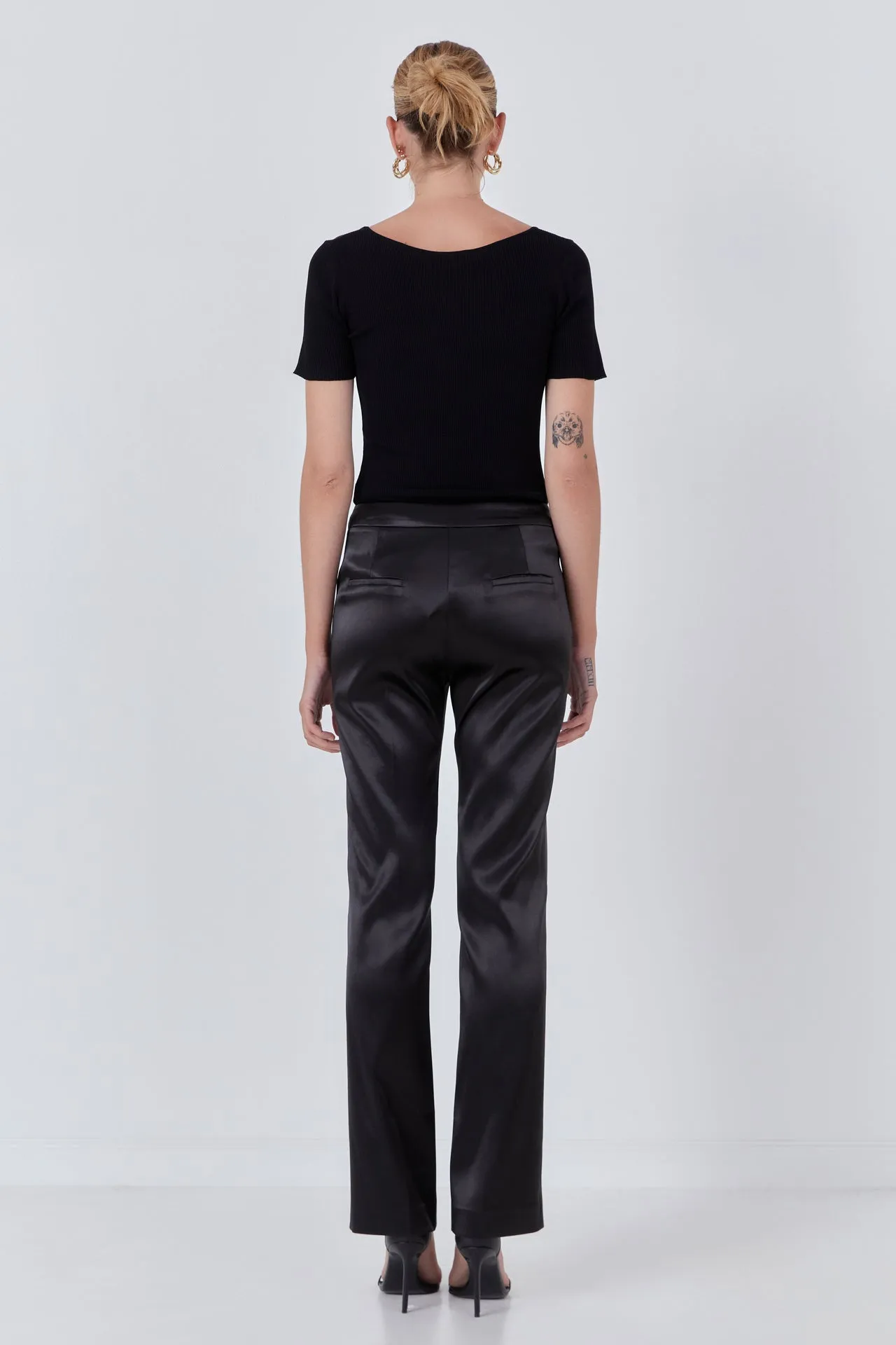 Endless Rose - Flared Solid Trouser