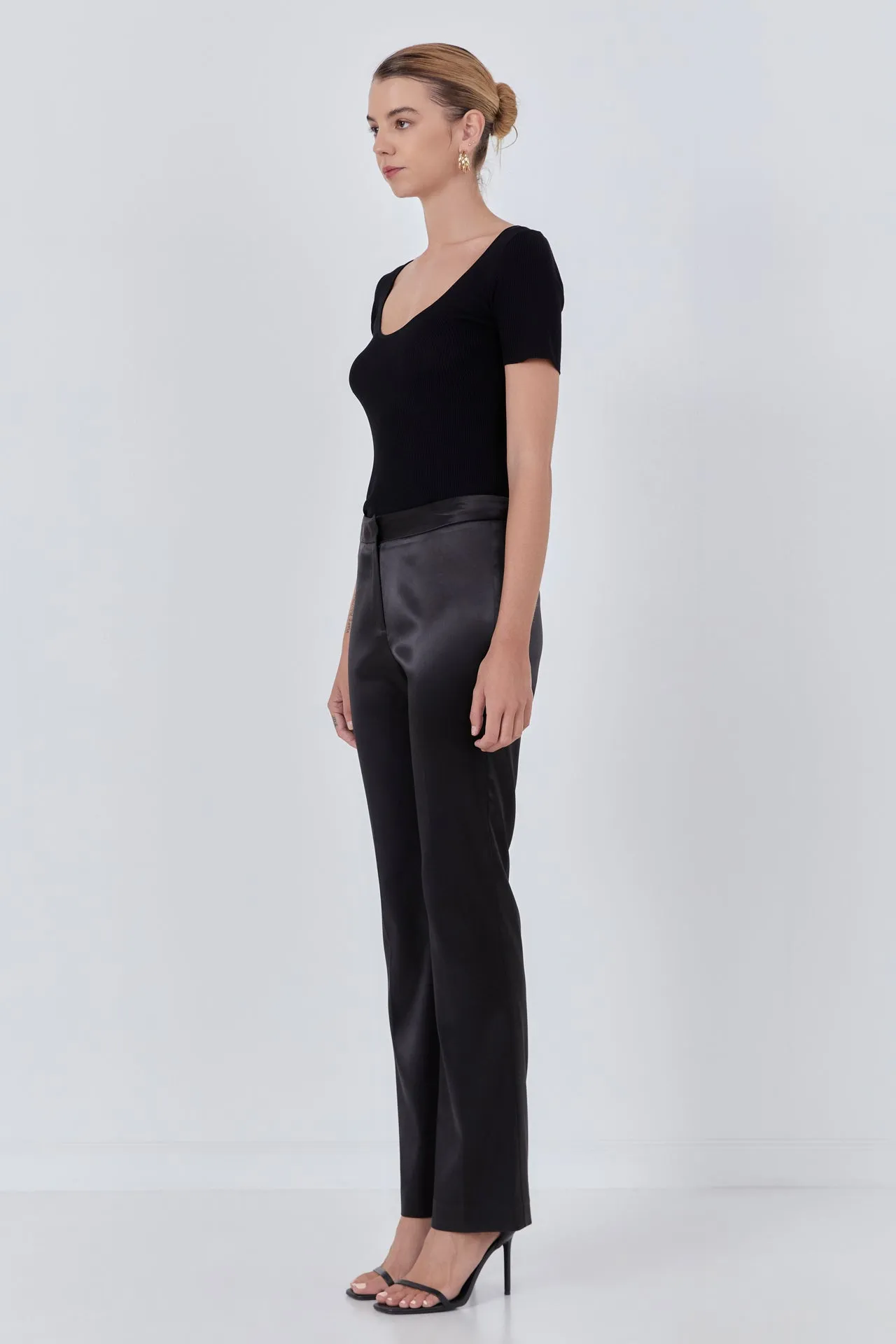 Endless Rose - Flared Solid Trouser