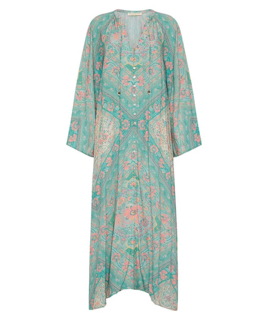 Farrah Half Moon Gown Aqua