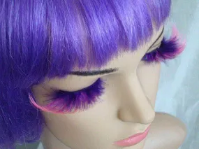 Feathery Large Purple False Eyelashes