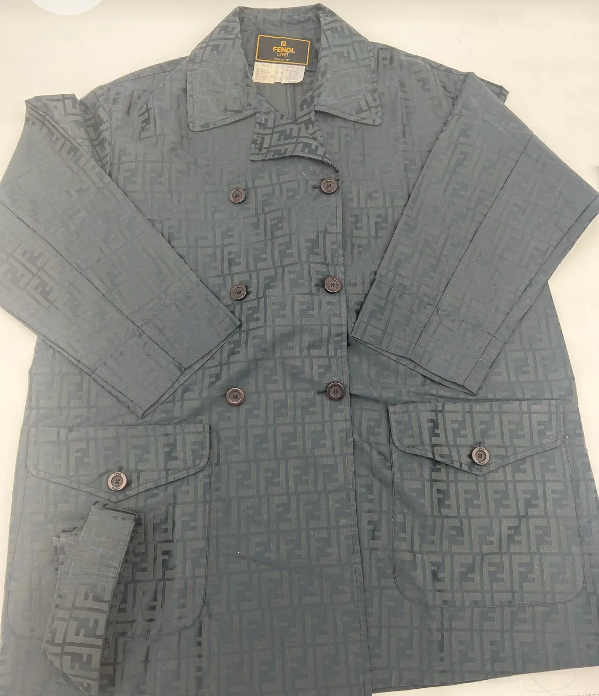 Fendi Monogram Logo Trench Coat #40 ASL3795