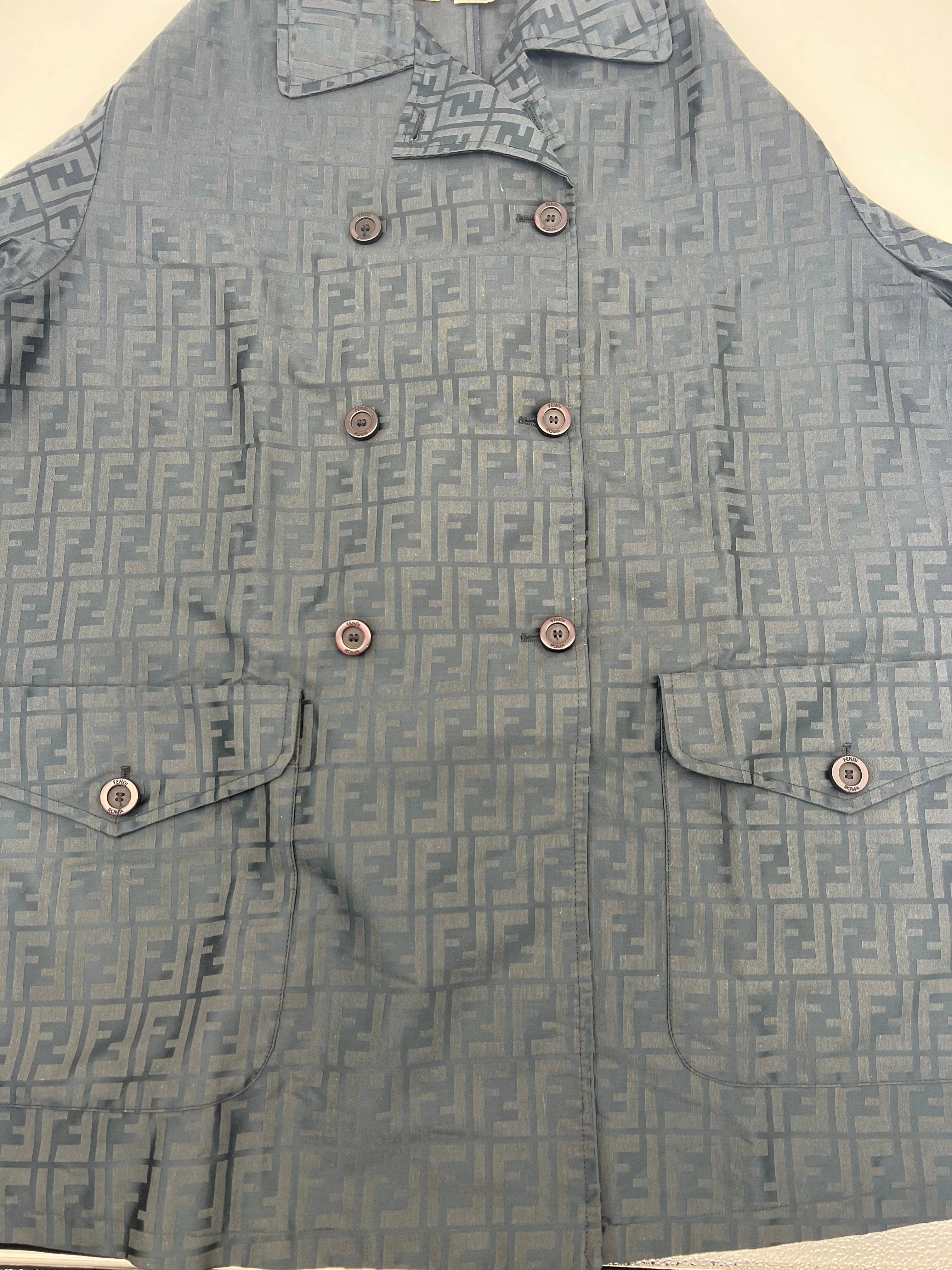 Fendi Monogram Logo Trench Coat #40 ASL3795
