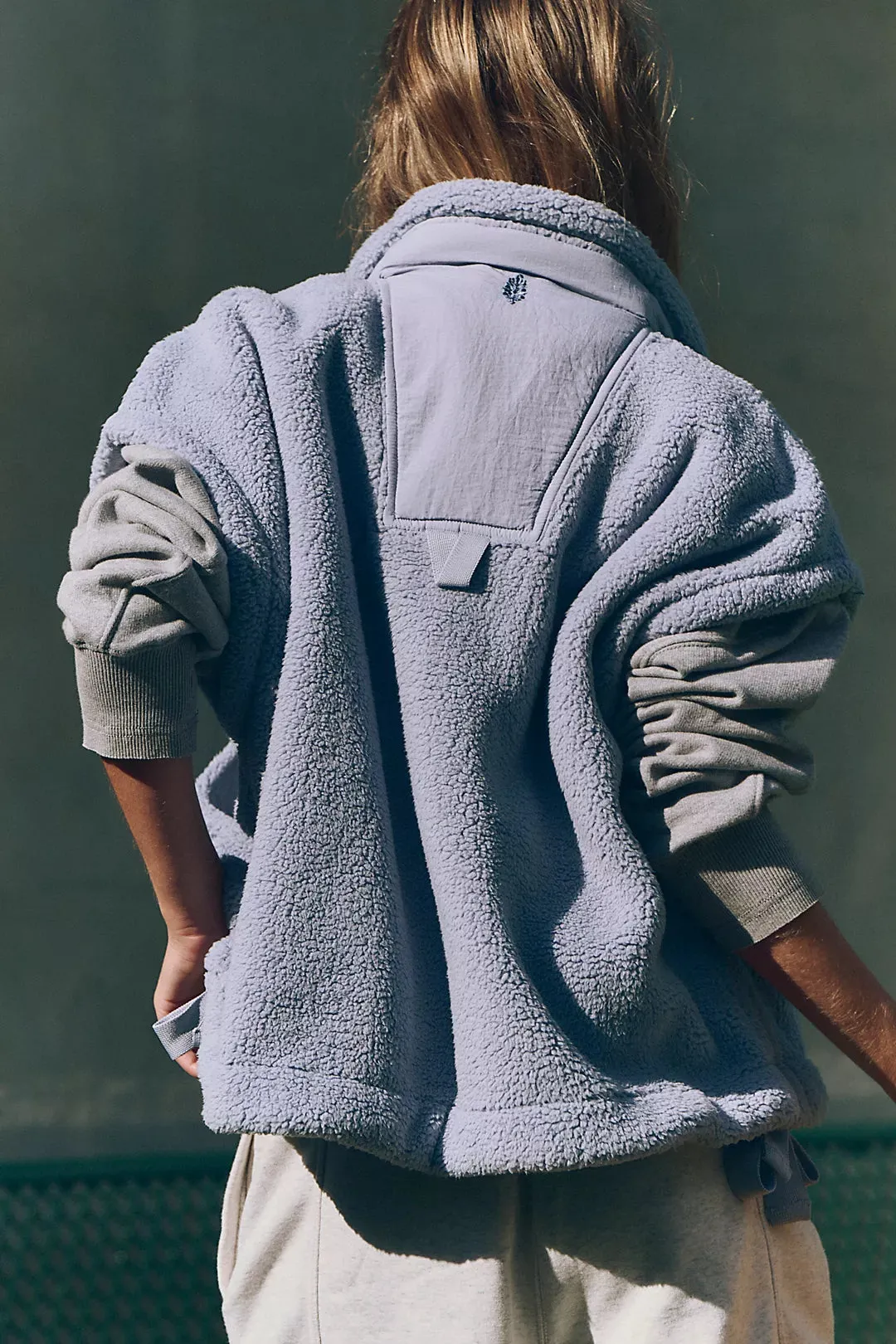 FREE PEOPLE Scout It Out Fleece Vest - Steel