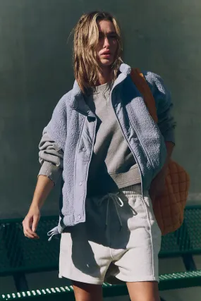 FREE PEOPLE Scout It Out Fleece Vest - Steel