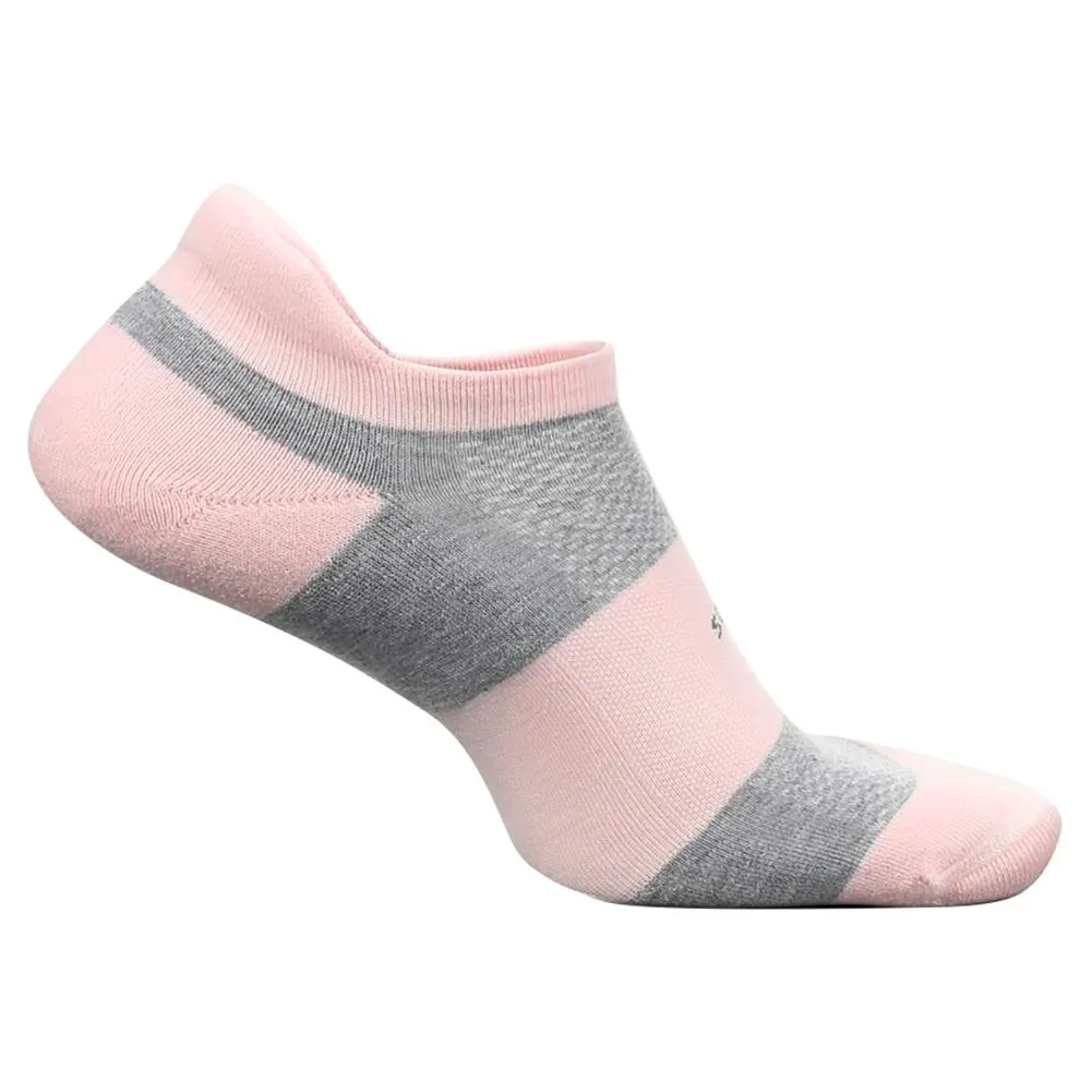 High Performance Ultra Light No Show Tab Socks Pink Blanket