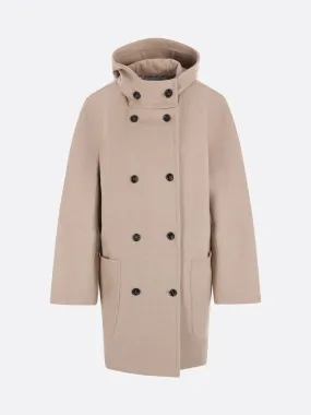 Hooded Cashmere Coat