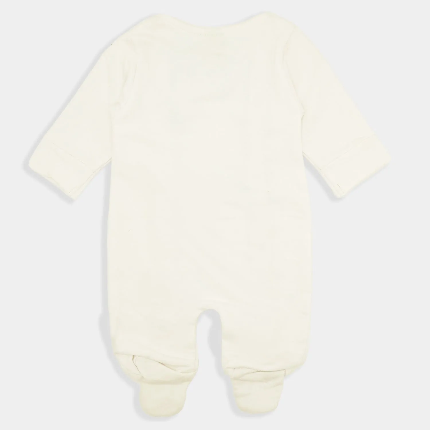 Infant Boys Knitted Romper Formal Satin-White
