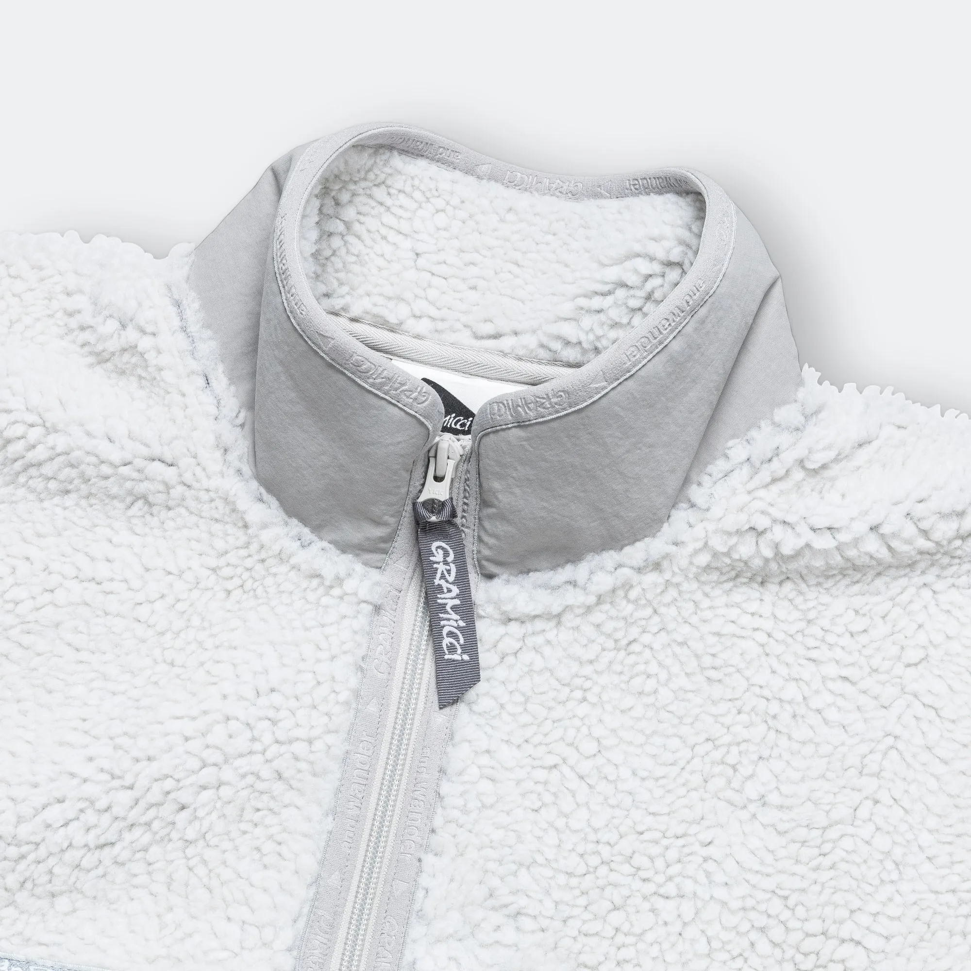 JQ Tape Fleece Jacket x and wander - Light Grey