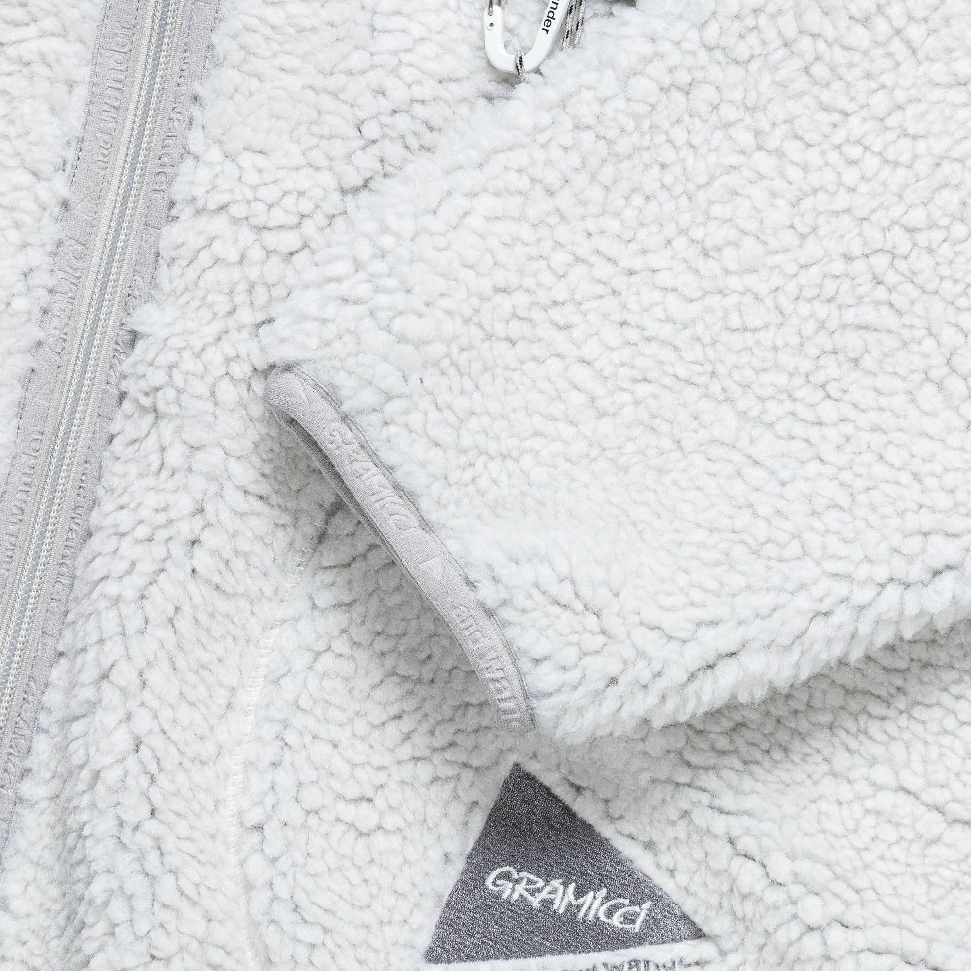 JQ Tape Fleece Jacket x and wander - Light Grey