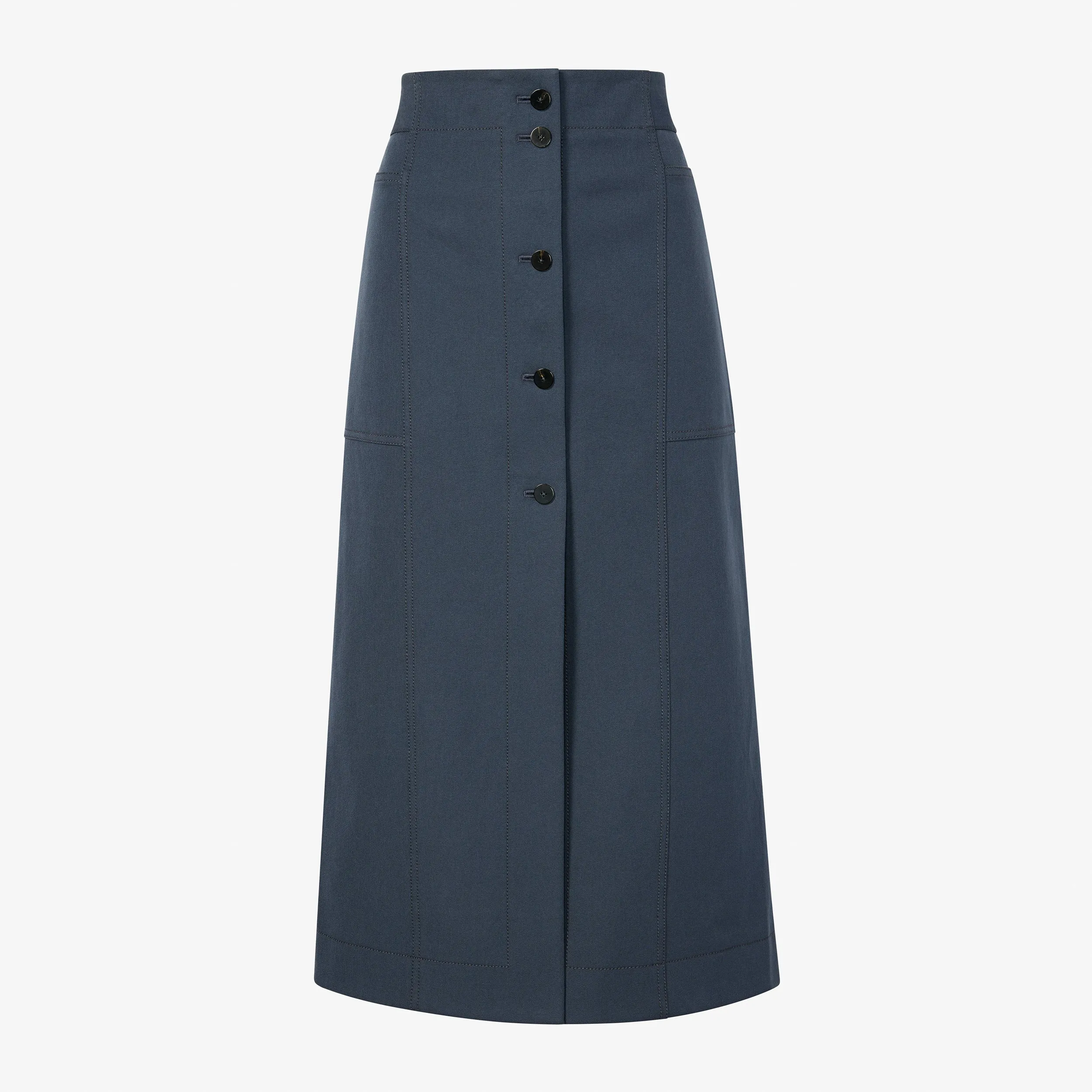 Lane Skirt - Eco Better Than Denim :: Dusty Indigo