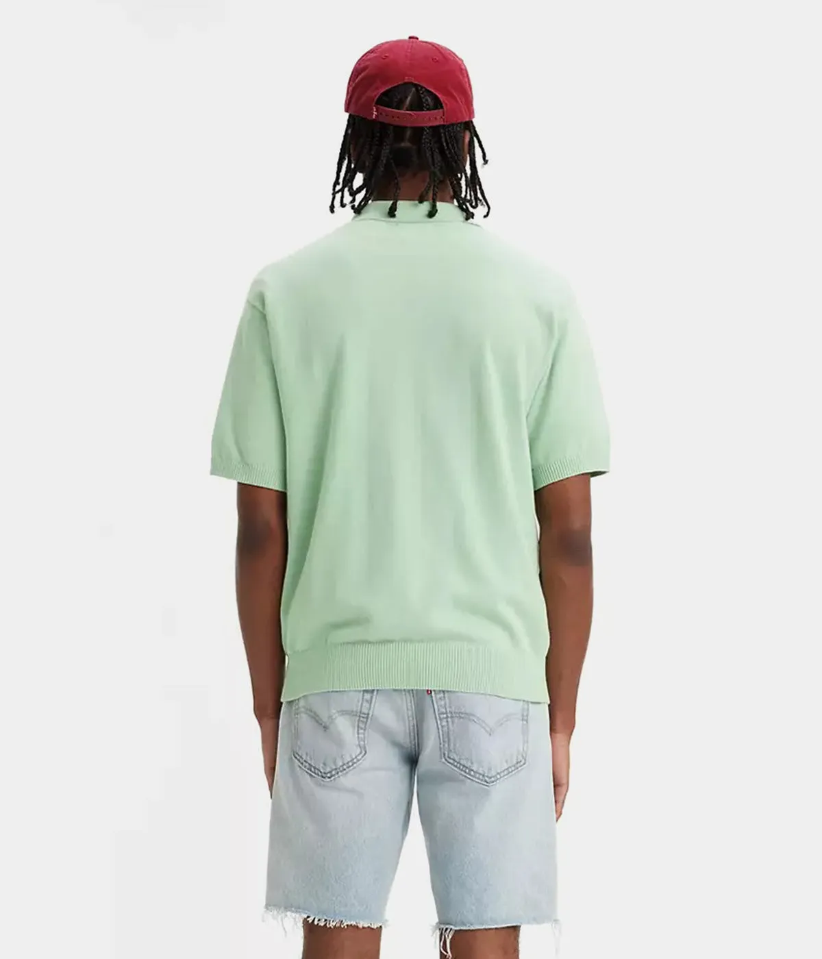 LEVI'S KNIT POLO A7294-0000 AQUA FOAM