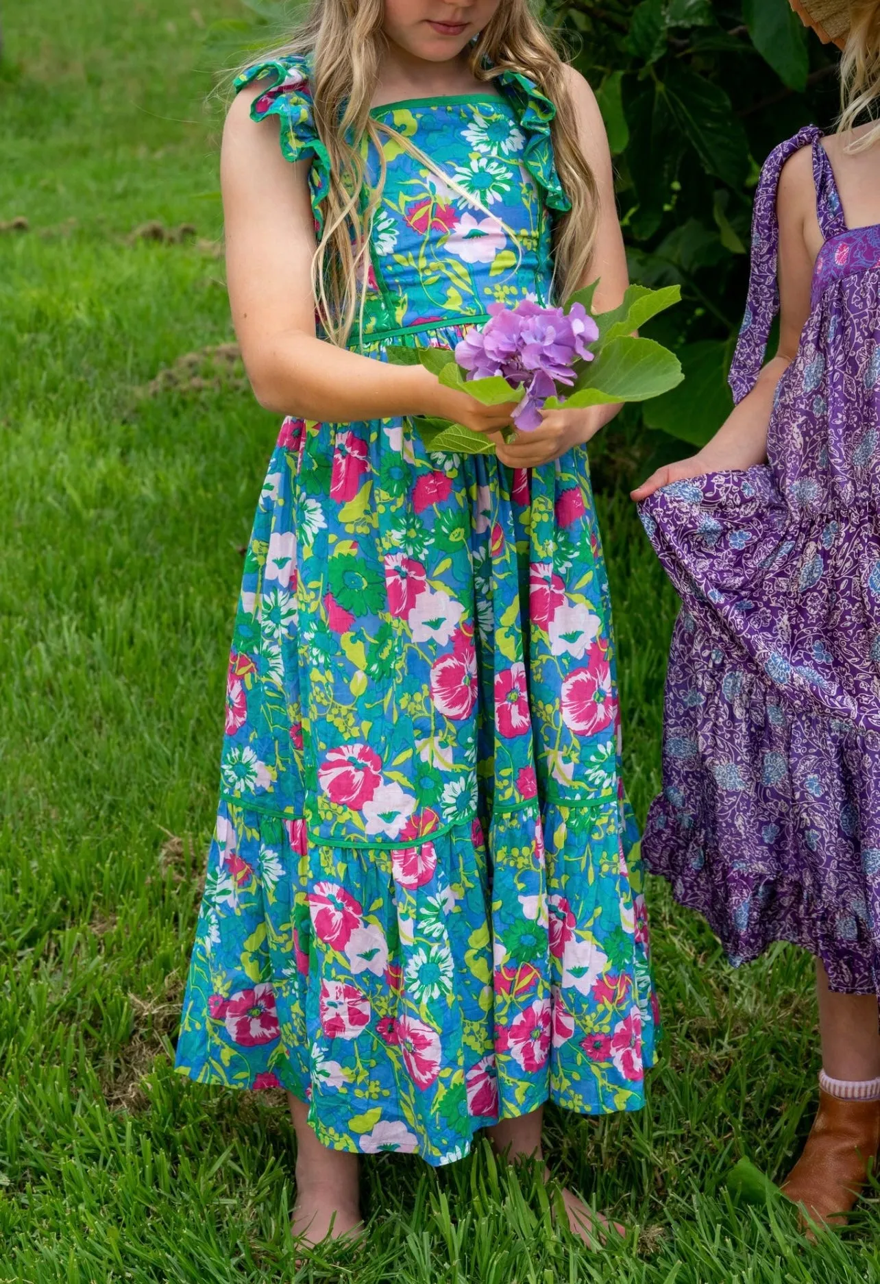 Lilas Dress Aqua Anemone