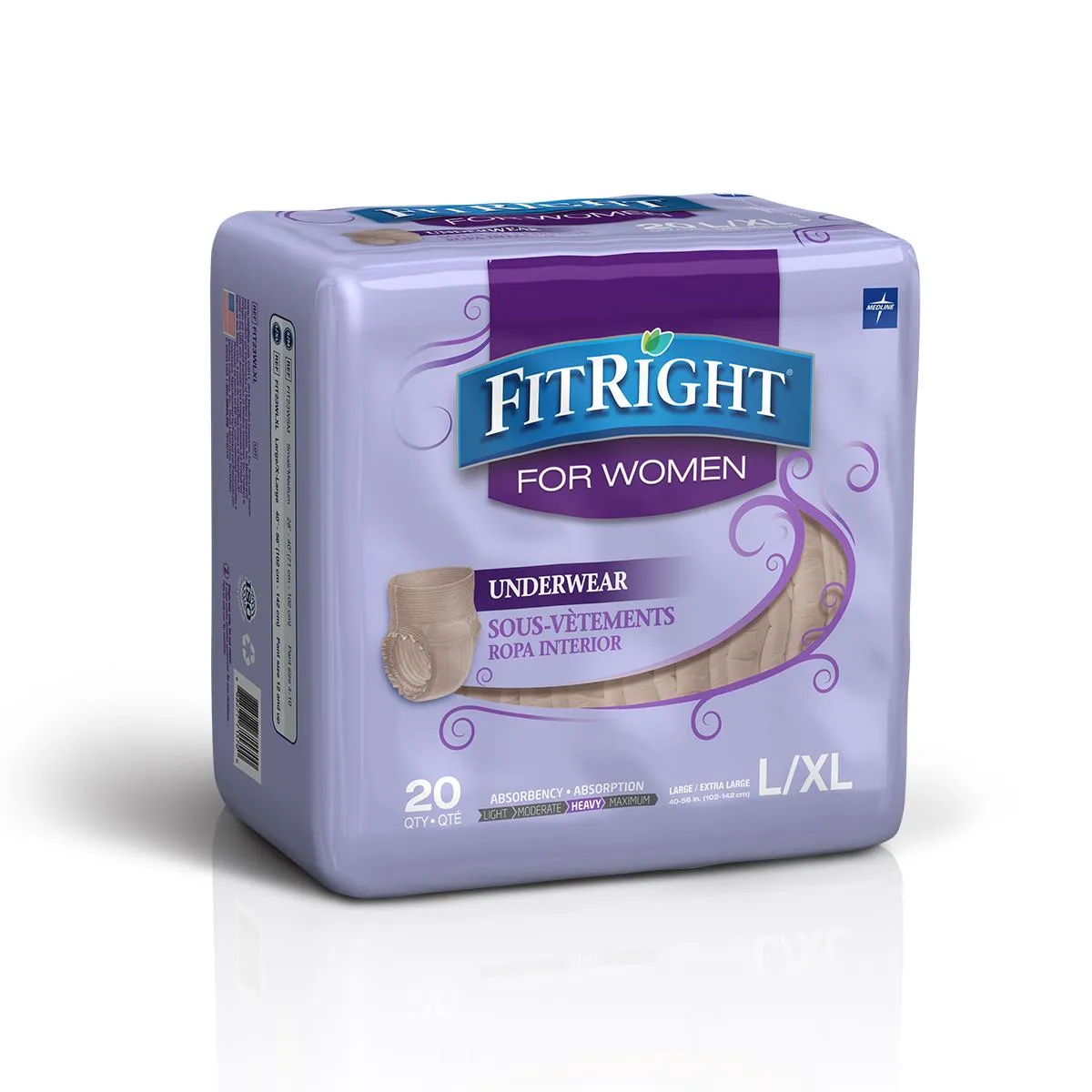 Medline FitRight Ultra Underwear for Women