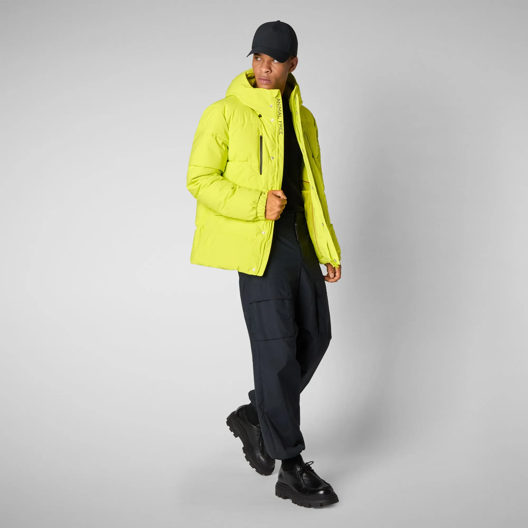 Men's  Hooded Parka Alter in Lichen Green