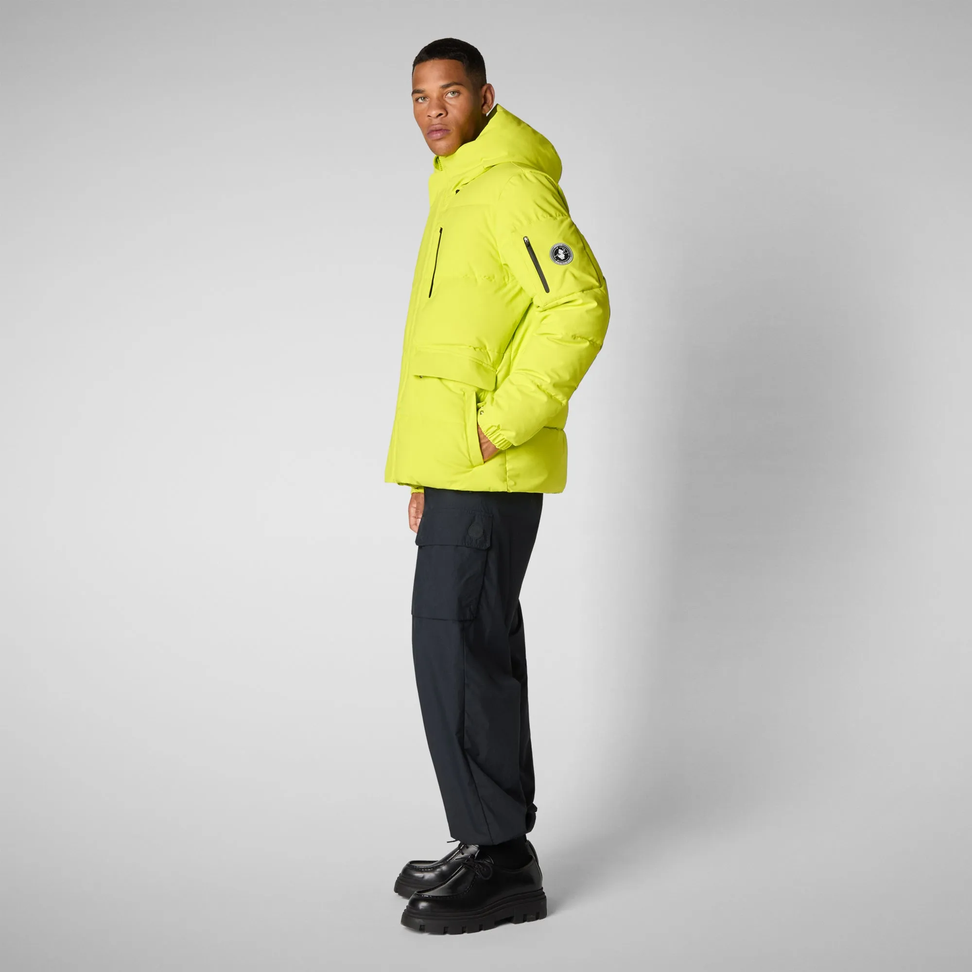 Men's  Hooded Parka Alter in Lichen Green