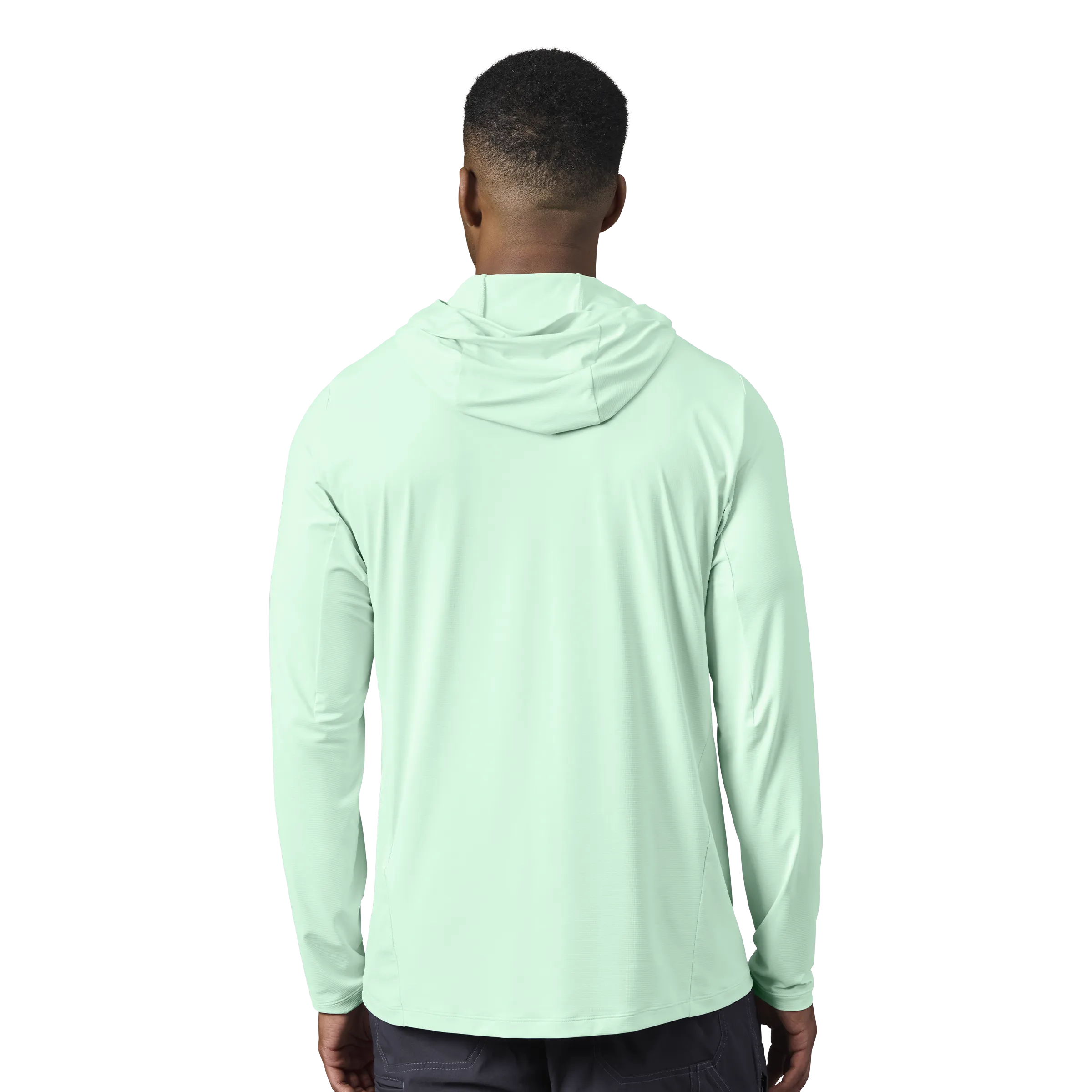 Men's Hooded Ultra Lightweight Sunshirt Ice Blue