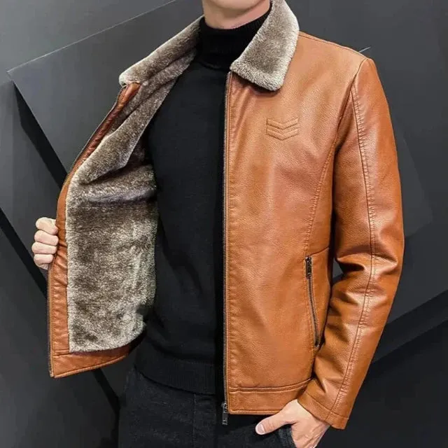 Men's vintage style thick jacket