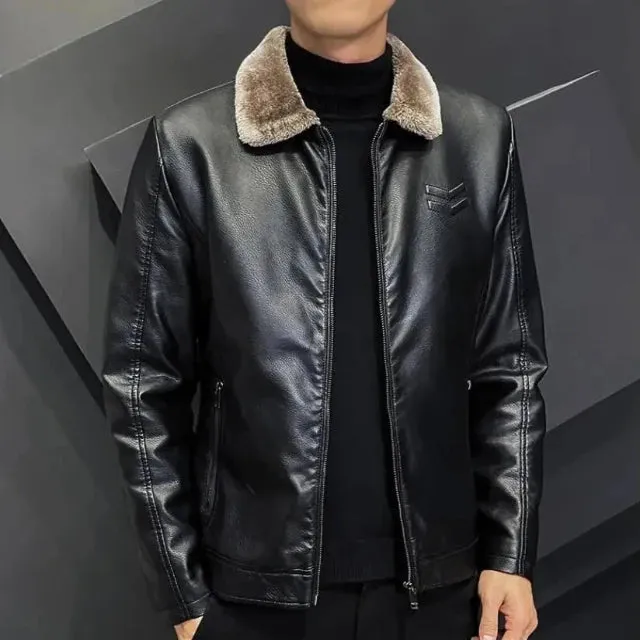 Men's vintage style thick jacket
