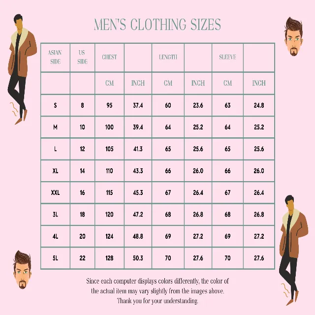 Men's vintage style thick jacket