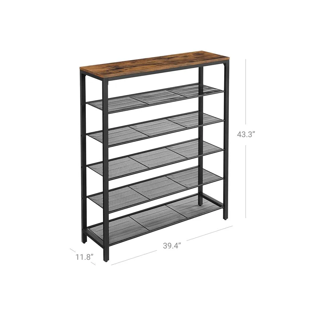 Mesh Shelves Shoe Rack