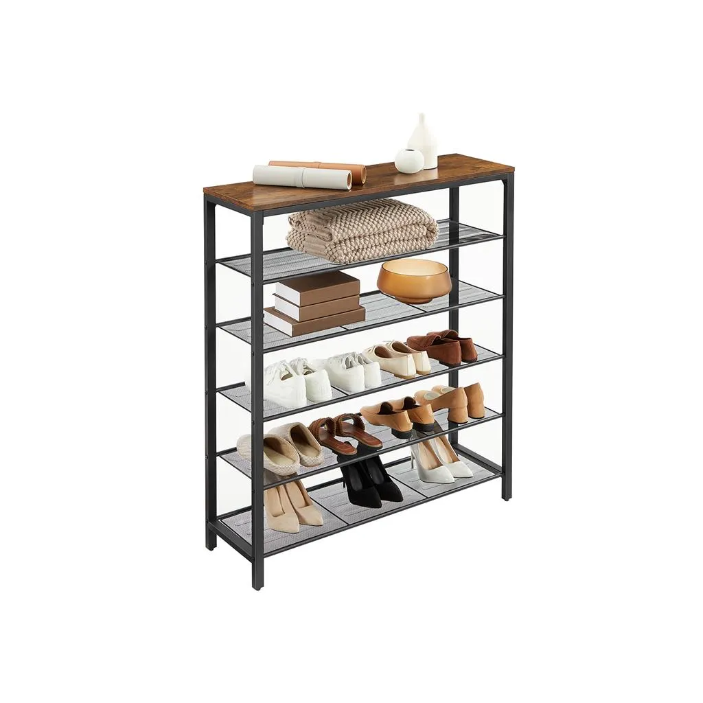 Mesh Shelves Shoe Rack