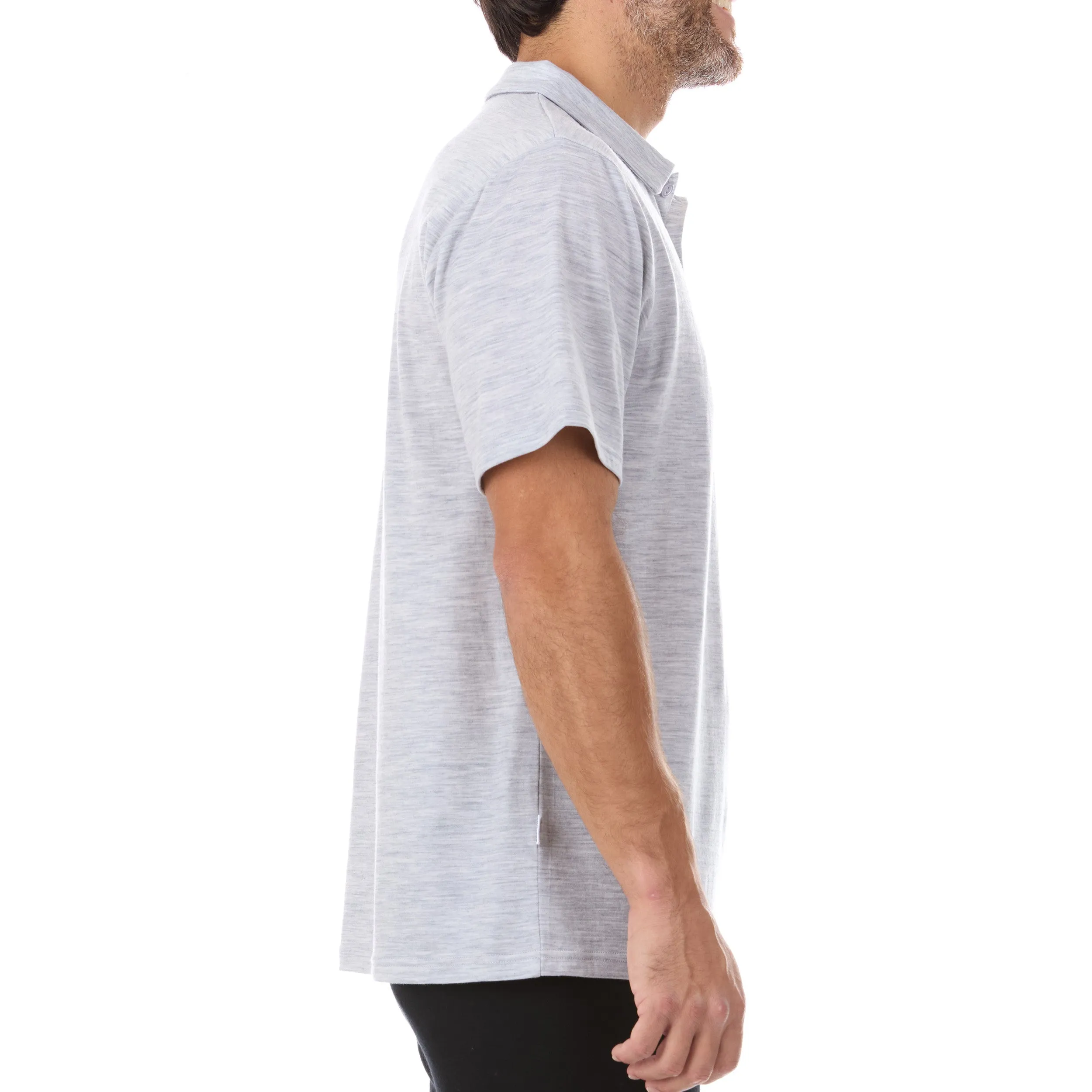 Micro Weight - Men's Wool Polo Woolverino