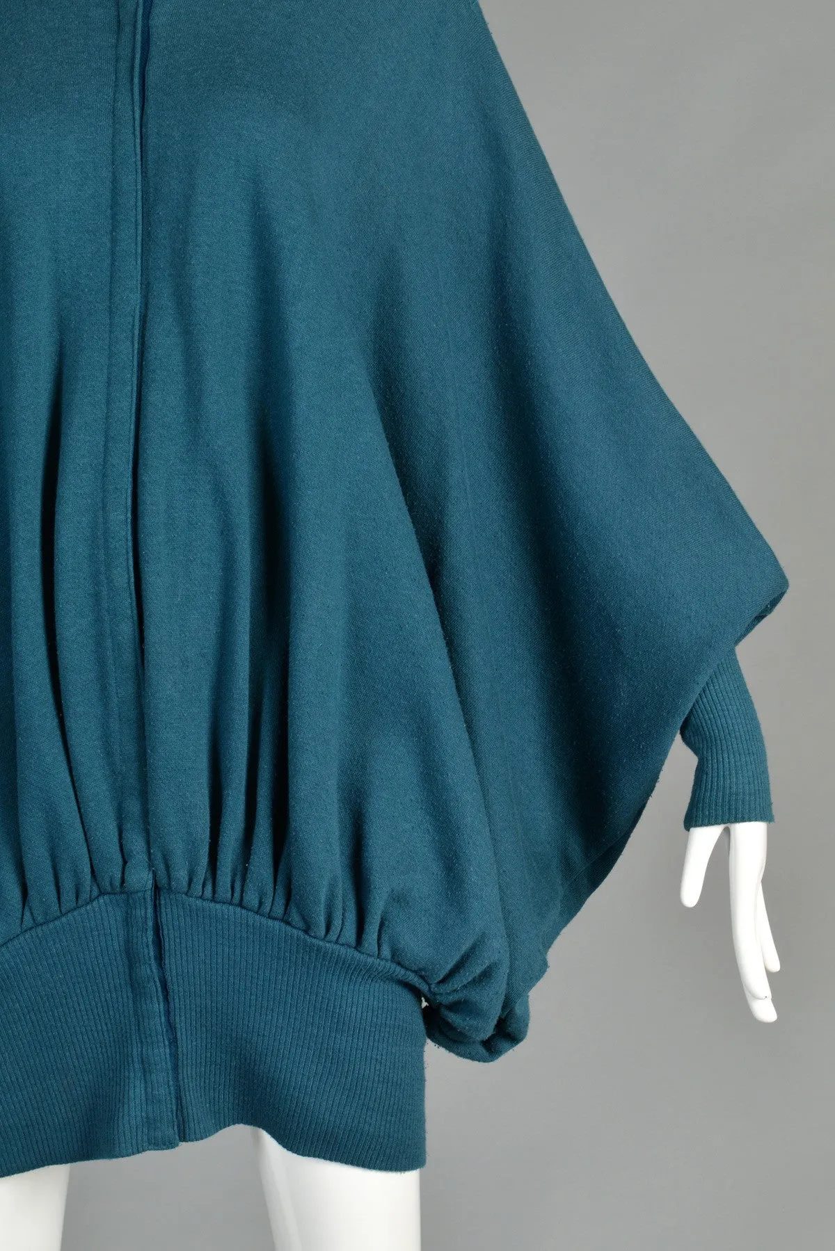 Norma Kamali Avant Garde Draped Batwing Knit Jacket