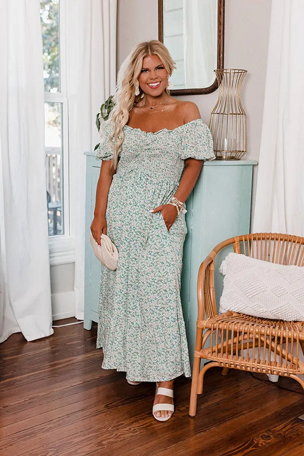 Patios And Prosecco Smocked Maxi Curves