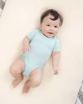 Short Sleeve Bodysuit in Aqua