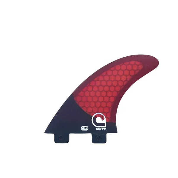 Surfboard Fins CM3 Dual Tab Thruster - CARBON BASE