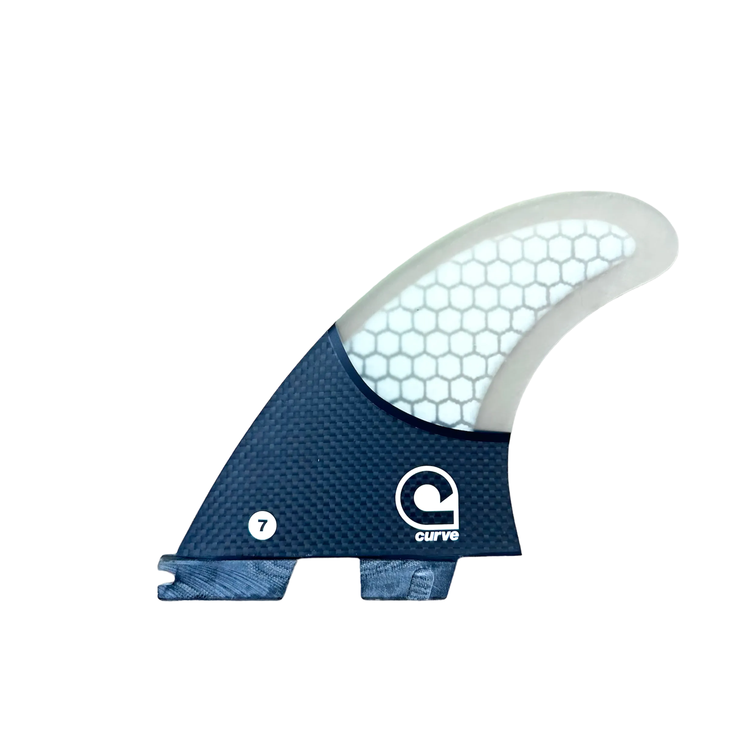 Surfboard Fins L Quad Dual Tab "II" - CARBON BASE