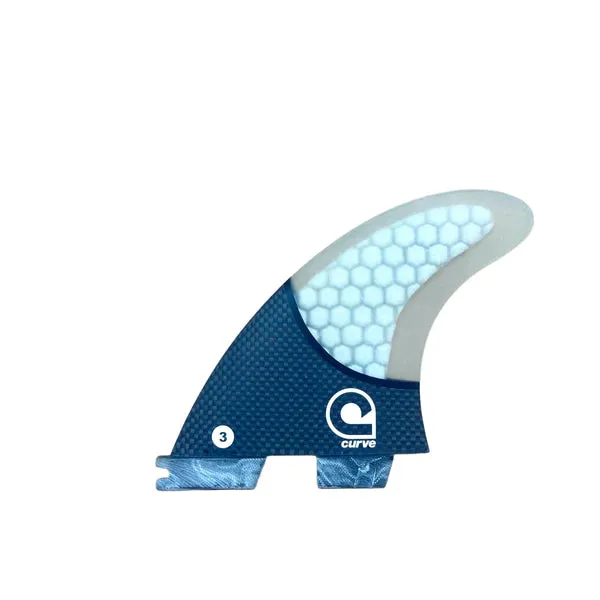 Surfboard Fins M3 - Dual Tab "II" Thruster - CARBON BASE
