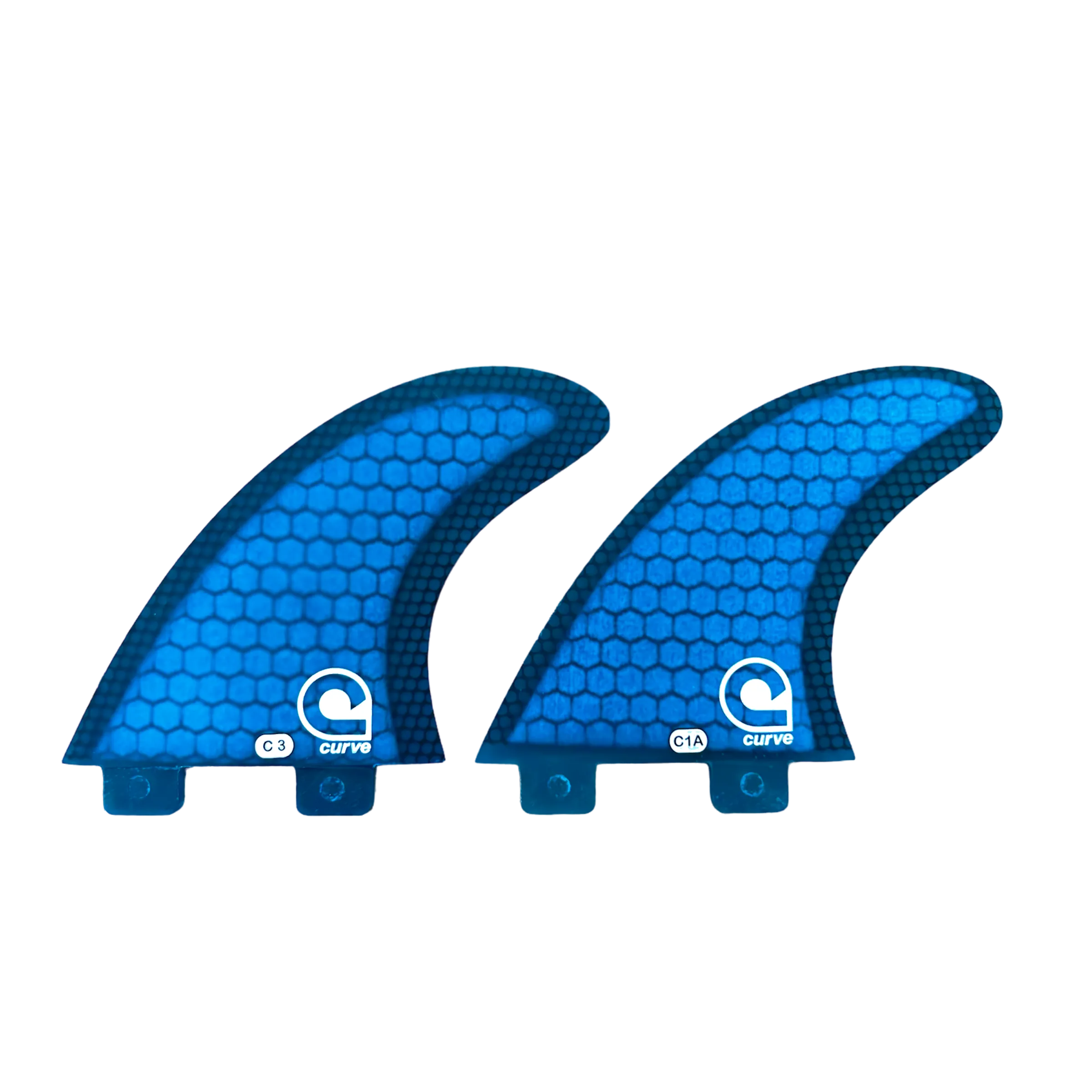 Surfboard Fins S Quad Dual Tab - CARBON MESH