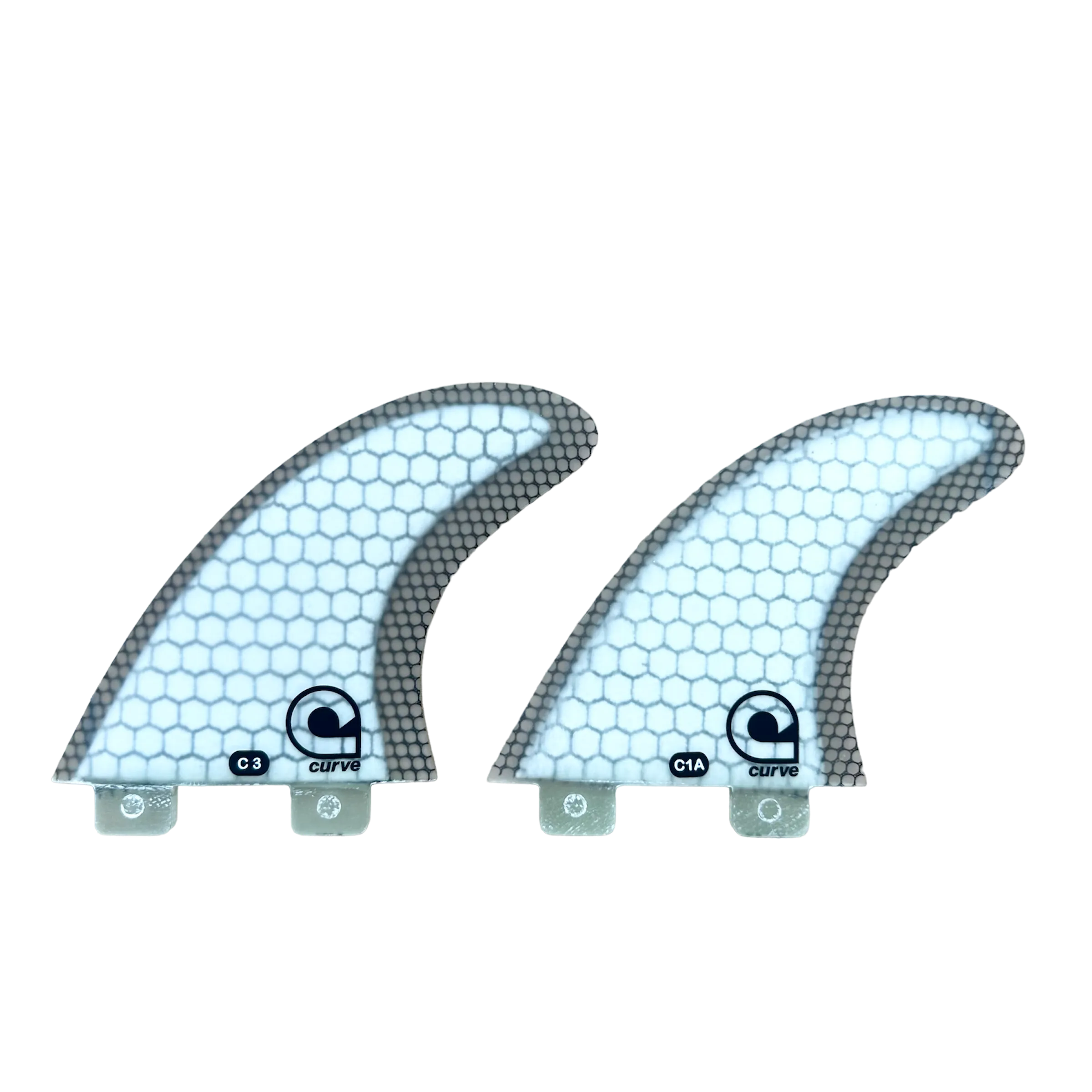Surfboard Fins S Quad Dual Tab - CARBON MESH