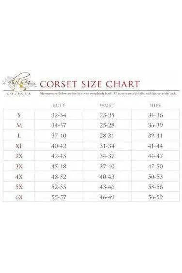 Top Drawer Blue/Purple Holo Steel Boned Underbust Corset