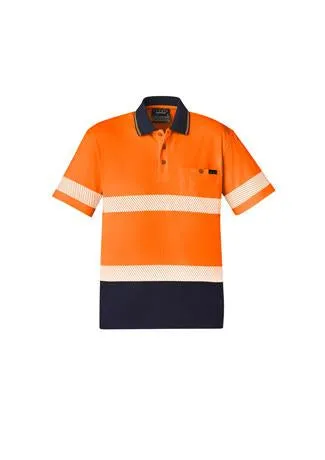 Unisex Hi Vis Segmented S/S Polo - Hoop Taped