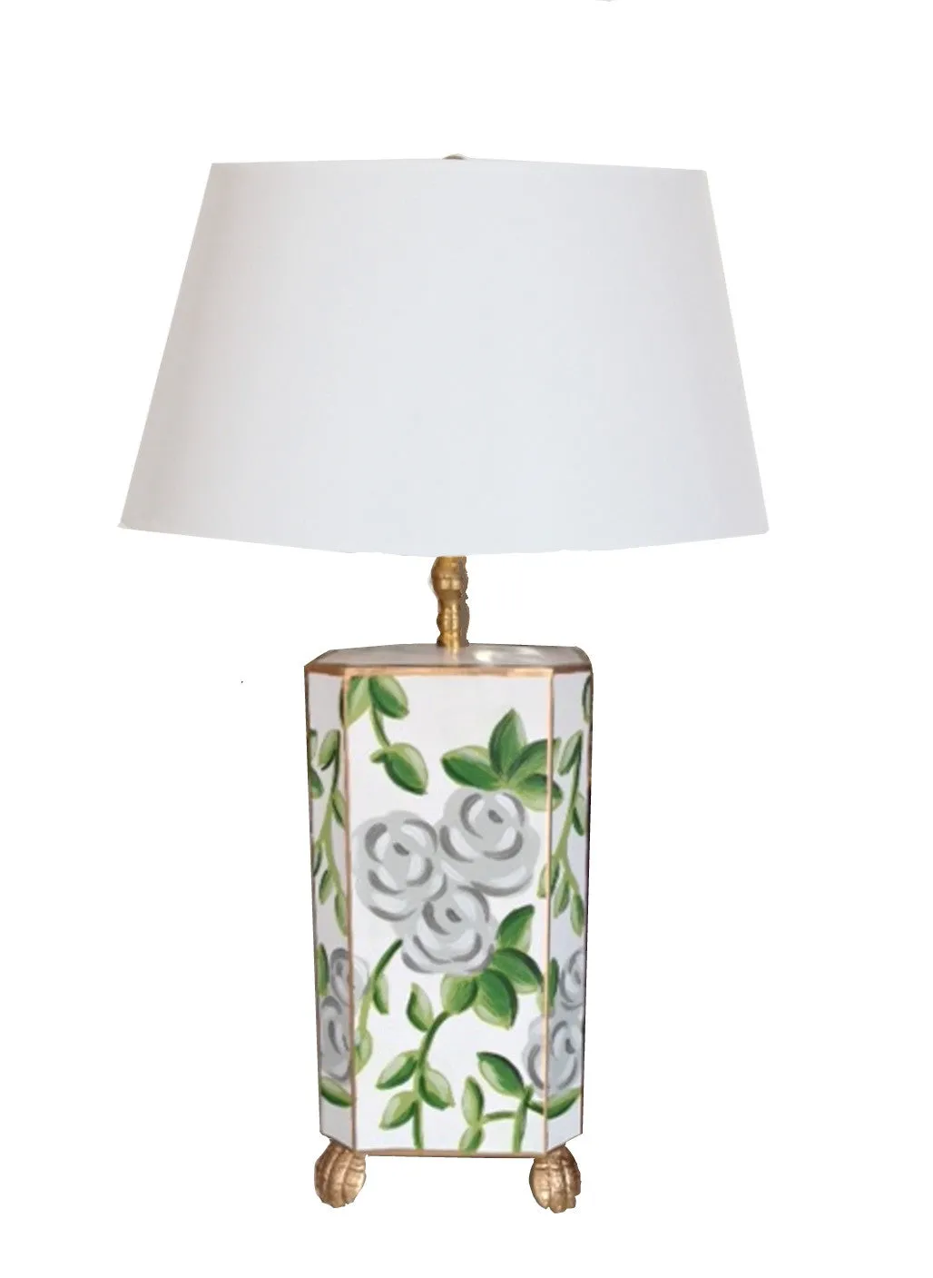 White Chintz Lamp, Small