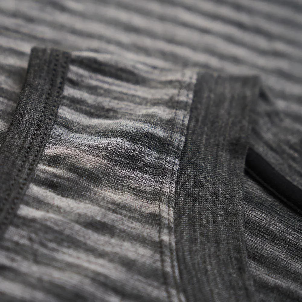 Womens Merino 150 Vest (Mini Stripe Smoke/Charcoal)